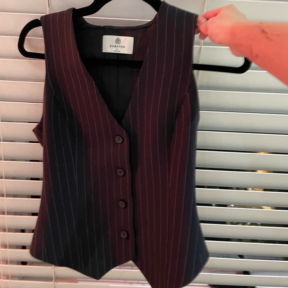 Aritzia Navy Vest Top